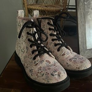 Kids girl combat boots